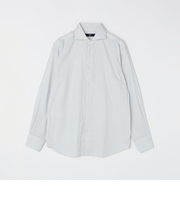 SHIPS Colors:コットン フランネル 小紋柄 プリント ワイドカラー シャツ