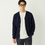 SHIPS Colors:〈手洗い可能〉アンチピリング 12ゲージ カーディガン