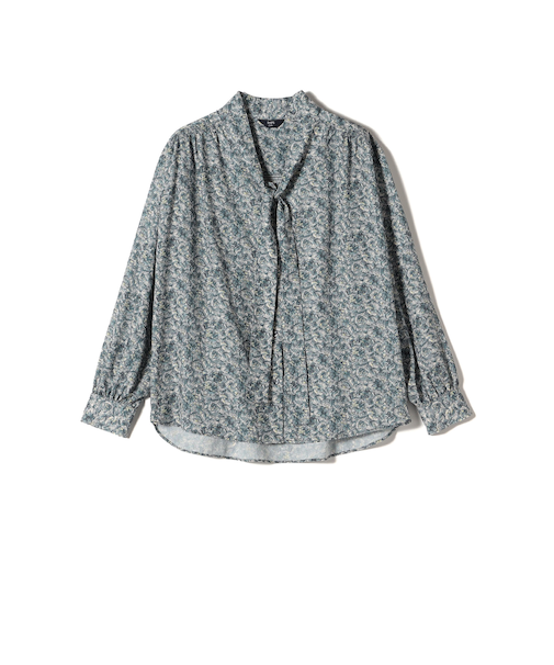 SHIPS Colors:〈手洗い可能〉MULHOUSE ボウタイ ブラウス◇