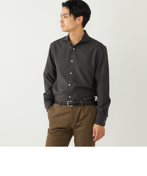 SHIPS Colors:〈洗濯機可能〉ノーアイロン ワイドカラー シャツ