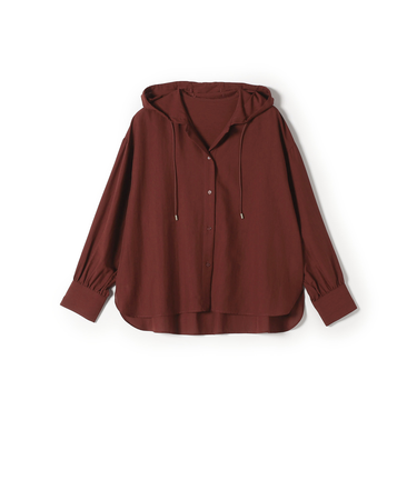 SHIPS Colors:〈手洗い可能〉ウール ライク シアー フーディー シャツ