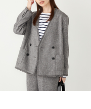 SHIPS Colors:フリンジ ヘリンボーン ジャケット