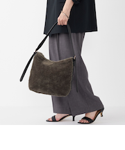 SHIPS Colors:ボア コンビ ワンショルダー バッグ