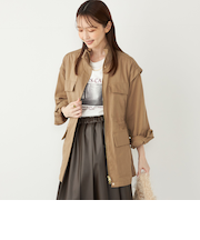 SHIPS Colors:〈手洗い可能〉パッチポケット ミリタリー ブルゾン