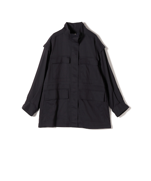 SHIPS Colors:〈手洗い可能〉パッチポケット ミリタリー ブルゾン