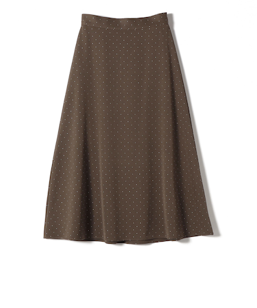 SHIPS Colors:〈手洗い可能〉グリッタードット フレアスカート