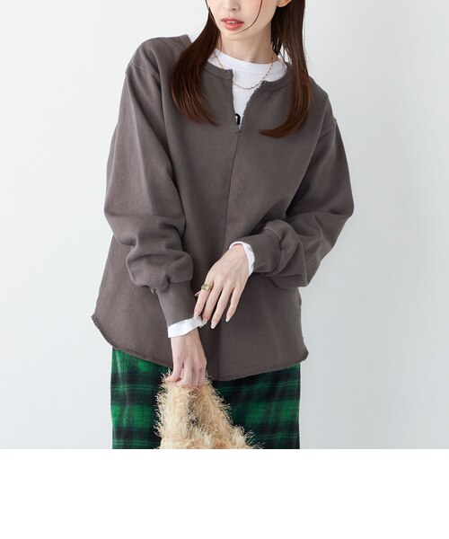 SHIPS Colors:〈手洗い可能〉USA 裏毛 スキッパー プルオーバー