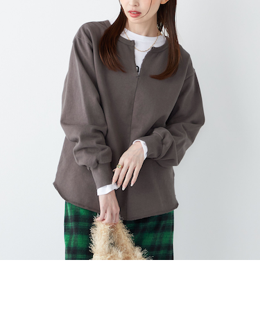 SHIPS Colors:〈手洗い可能〉USA 裏毛 スキッパー プルオーバー