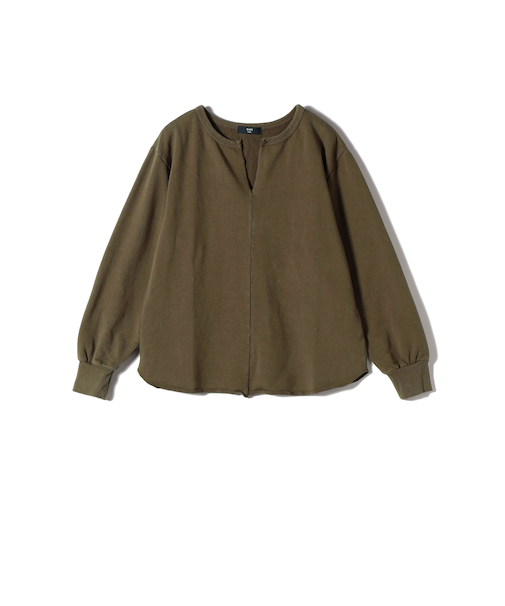 SHIPS Colors:〈手洗い可能〉USA 裏毛 スキッパー プルオーバー