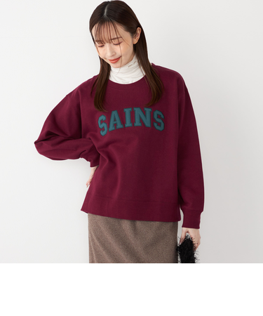 SHIPS Colors:〈手洗い可能〉ロゴ エンブロイダリー スウェット