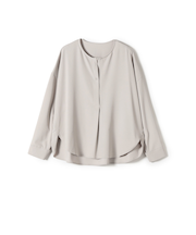 SHIPS Colors:〈手洗い可能〉2WAY フルダル ブラウス