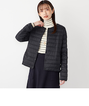 SHIPS Colors:〈洗濯機可能・撥水〉ノーカラー ライト ダウン ジャケット