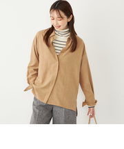 SHIPS Colors:〈手洗い可能〉バック サテン オーバー シャツ