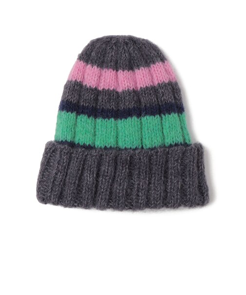 sublimeroe:ハンドニット ライン ワッチキャップ