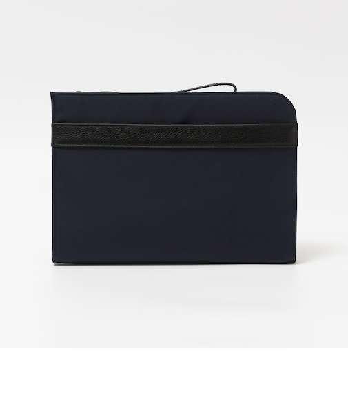 SHIPS Colors:レザーコンビ クラッチバッグ