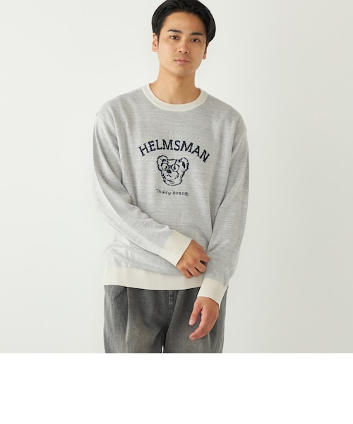 Made in JAPAN】ビッグチェック＆スライドパズル柄 ニット