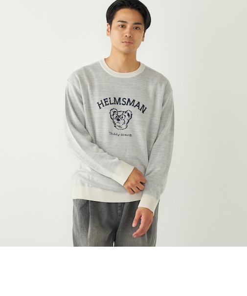SHIPS Colors:〈洗濯機可能〉TeddyBear(R) 12ゲージ ニット◇