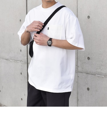 【WEB限定】SHIPS any:〈撥水加工〉Teflon EcoElite(TM) ナイロンポケット Tシャツ◇