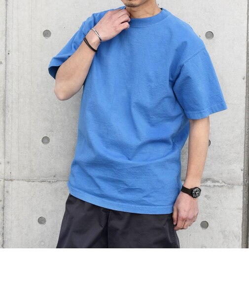 【SHIPS any別注】LOS ANGELES APPAREL: 8.5oz ガーメントダイ Tシャツ◇