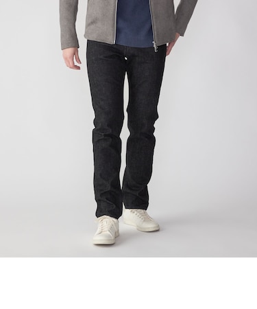 SHIPS: オイカワデニム 5ポケット テーパード デニムパンツ 24SS 〈ブラック〉