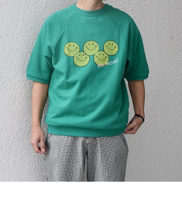【SHIPS any別注】athletic wear MASON: スマイルマーク/刺繍 スウェット Tシャツ◇