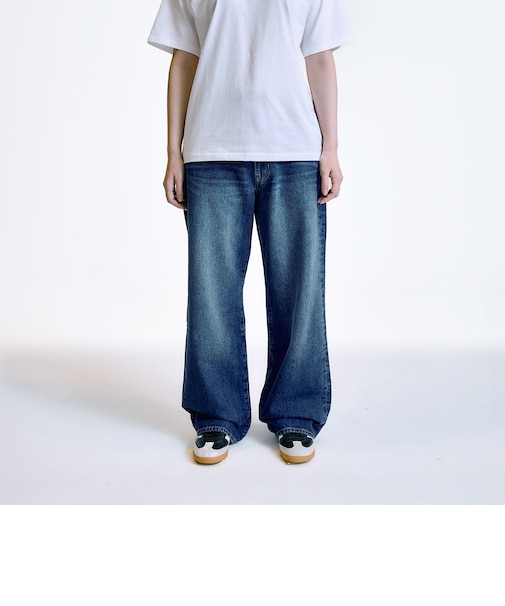 City Ambient Products: 12オンス ストレート バギー デニム パンツ