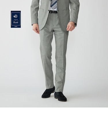 SHIPS:〈セットアップ対応〉ウォッシャブル セットアップ ハウンドトゥーススラックス