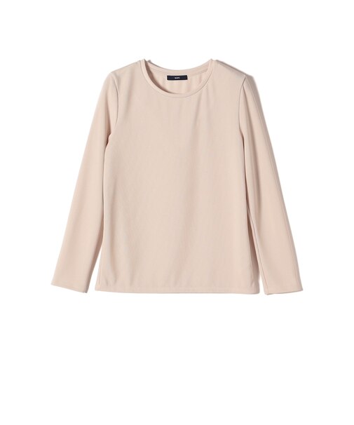 〈洗濯機可能〉ストレッチ リブ ロング スリーブ TEE