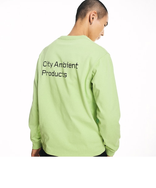 City Ambient Products: スタンダード ロゴ プリント ロングスリーブ Tシャツ