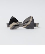 【SHIPS別注】Stefano Cau: シルク レジメンタル ボウタイ