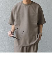 SHIPS any:〈洗濯機可能〉ラウンド フェイク レイヤード Tシャツ(セットアップ対応) 25SS◇