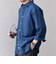 SHIPS any:〈洗濯機可能〉コットン/リネン ７分袖 レギュラー シャツ 25SS◇