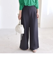 quaranciel:〈洗濯機可能〉ダンボール サイド タック ワイド パンツ