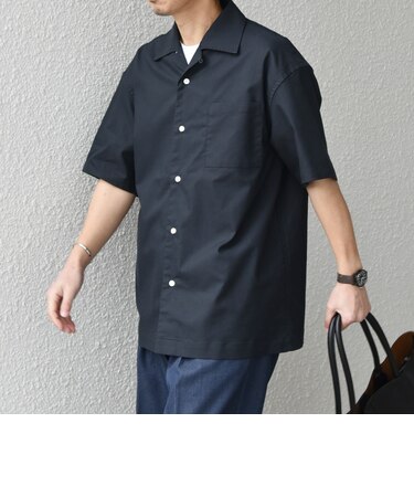 SHIPS any:〈接触冷感/遮熱等〉ハイブリッドリネン オープンカラー シャツ(セットアップ対応)◇