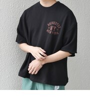 SHIPS any: ドライタッチ 吊り裏毛 ヴィンテージライク カレッジ スウェット Tシャツ◇