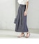 【SHIPS別注】Nell:〈手洗い可能〉デニム タック スカート