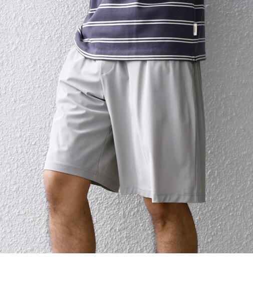 【WEB限定】SHIPS any:〈接触冷感〉ストレッチ ナイロン イージー ショーツ(セットアップ対応)◇