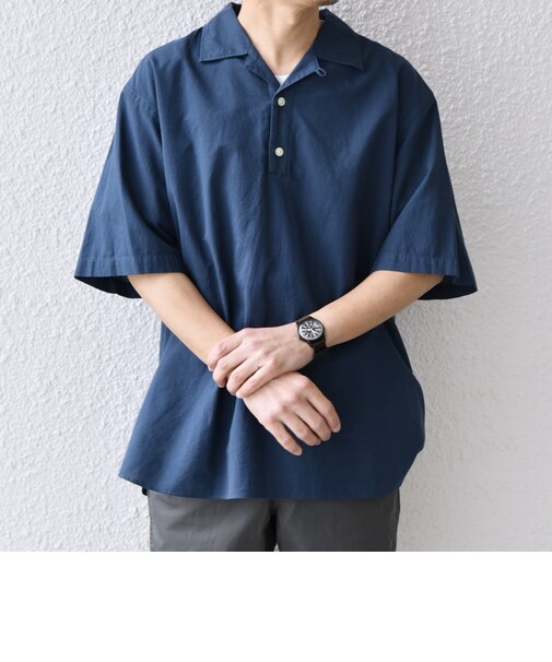 SHIPS any:〈洗濯機可能〉コットン/リネン オープンカラー プルオーバー シャツ◇