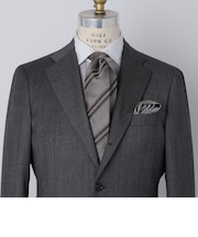 SHIPS: ヴィンテージ アーカイブ シルク ヘリン メランジ ストライプ ネクタイ