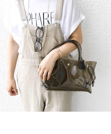 【WEB限定】ショルダー付き PVC トート バッグ