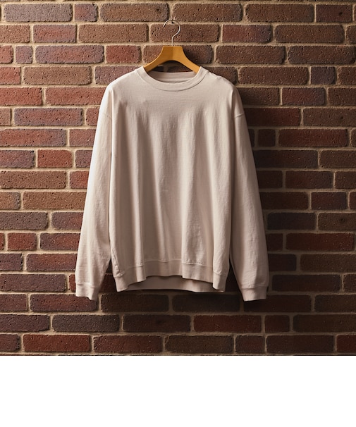 SHIPS: AUTHENTIC コットン スウェット ロングスリーブ Tシャツ