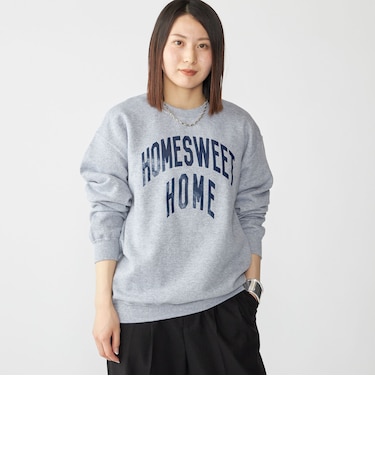 【SHIPS別注】THE DAY ON THE BEACH: プリント クルーネック トレーナー