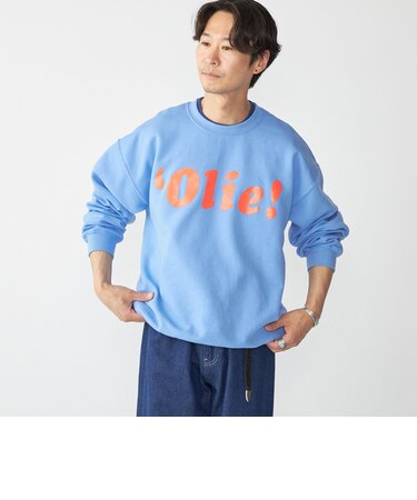 【SHIPS別注】THE DAY ON THE BEACH: プリント クルーネック トレーナー