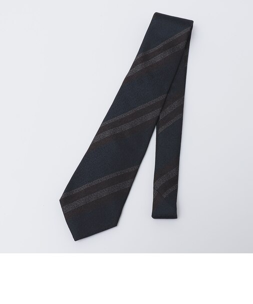 Puccini: シルク ラスティック ストライプ ネクタイ