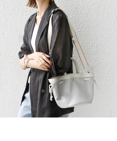 【WEB限定】テープ ショルダー ドロスト バッグ