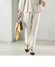 〈手洗い可能〉ダブル クロス パンツ オフホワイト（セレモニー対応可）