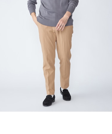 SHIPS: 〈手洗い可能〉ノープリーツ ツイル 4WAY ストレッチ パンツ