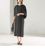 troisiemeCHACO:〈手洗い可能〉ジョーゼット ケープ ワンピース（セレモニー対応可）