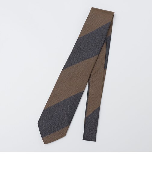 SHIPS: シルク バスケット ワイド ストライプ ネクタイ