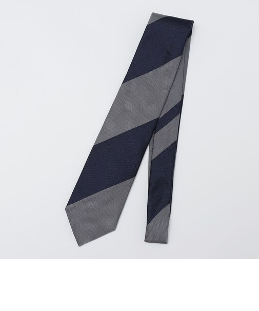 SHIPS: シルク バスケット ワイド ストライプ ネクタイ